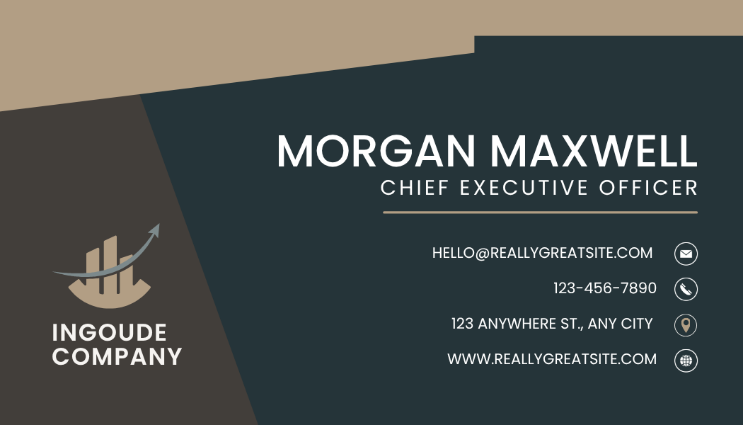 Minimalist Executive Digital Business Card Template